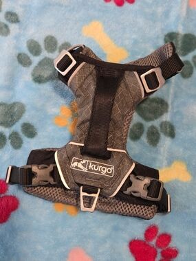 Kurgo Gray & Black Reflective Padded Dog Air Journey Harness